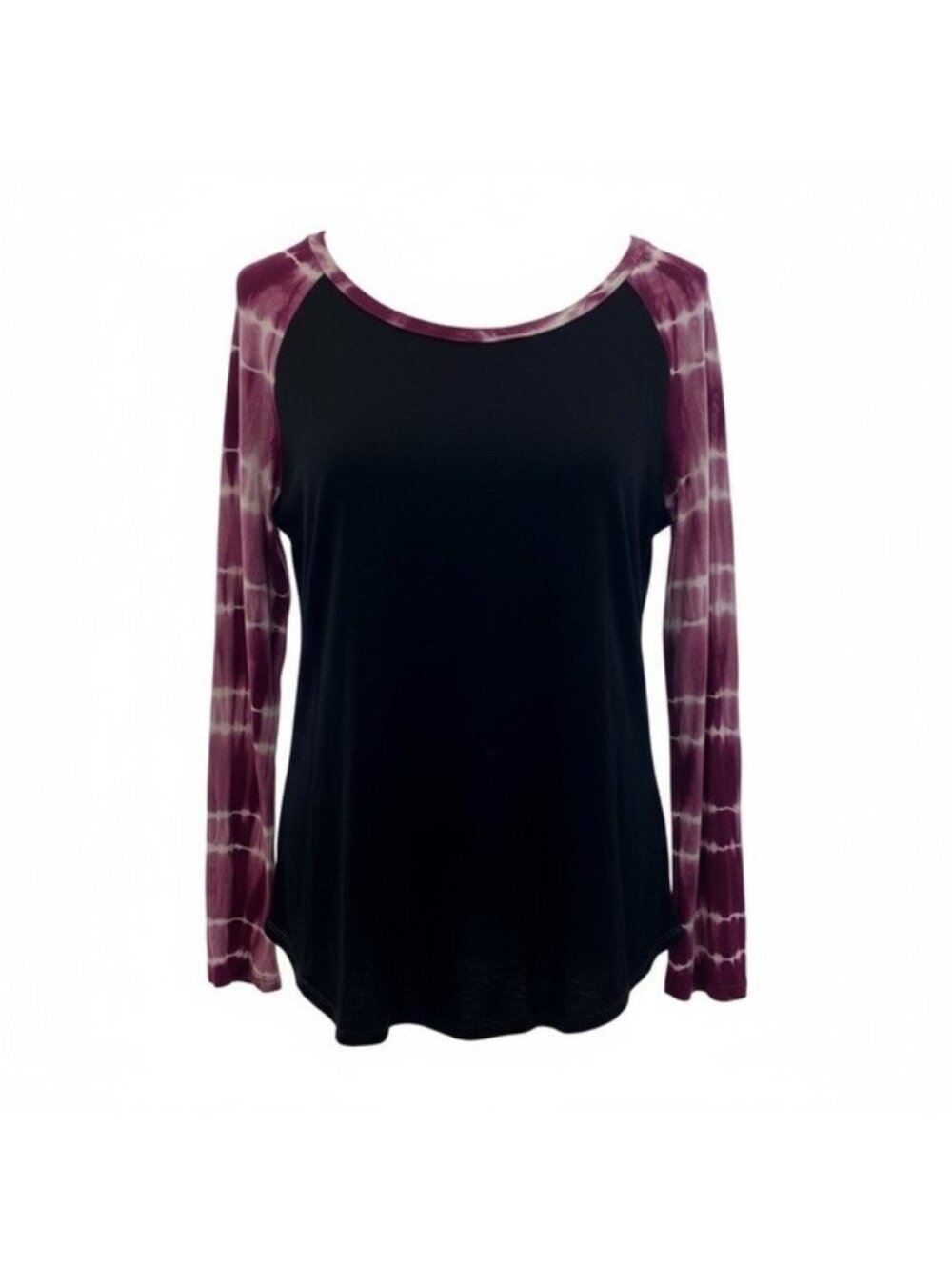 Ladies long Sleeve t shirt by T Party, size large, tie die sleeves and neck